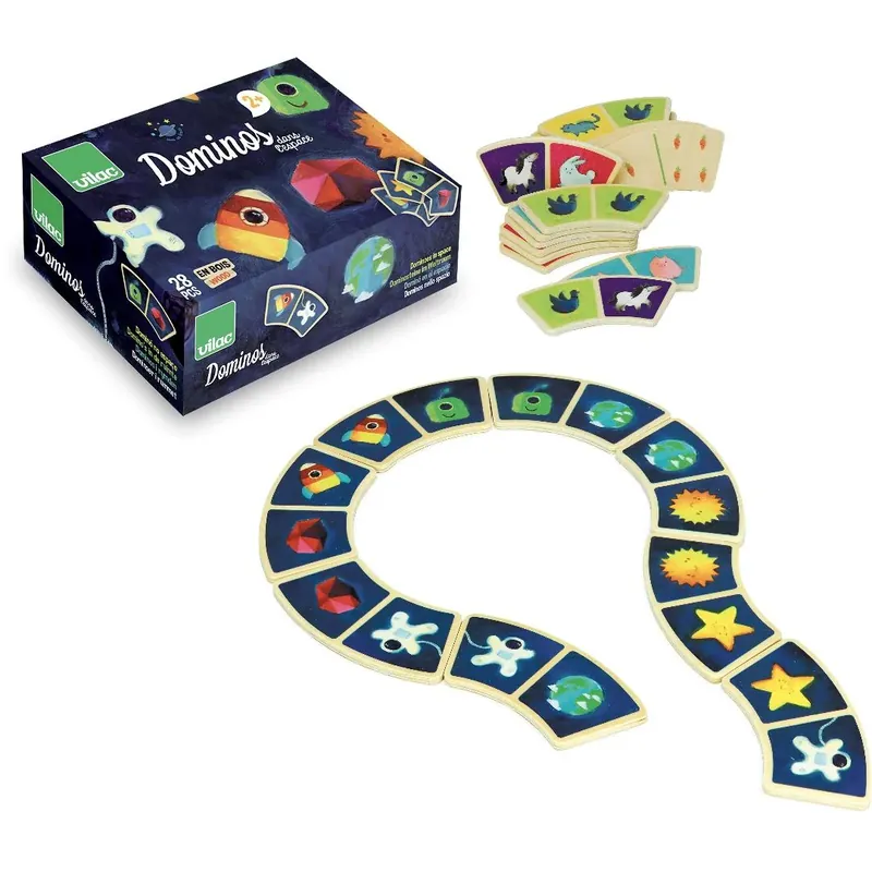 VILAC dominoes in space 2 yrs+ Exclusieve Aanbieding