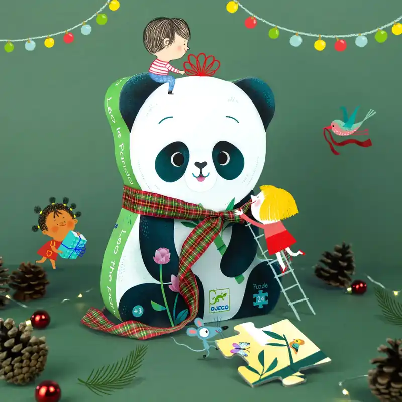 DJECO puzzle Leo the panda 3 yrs / 24 pcs Weekendaanbieding