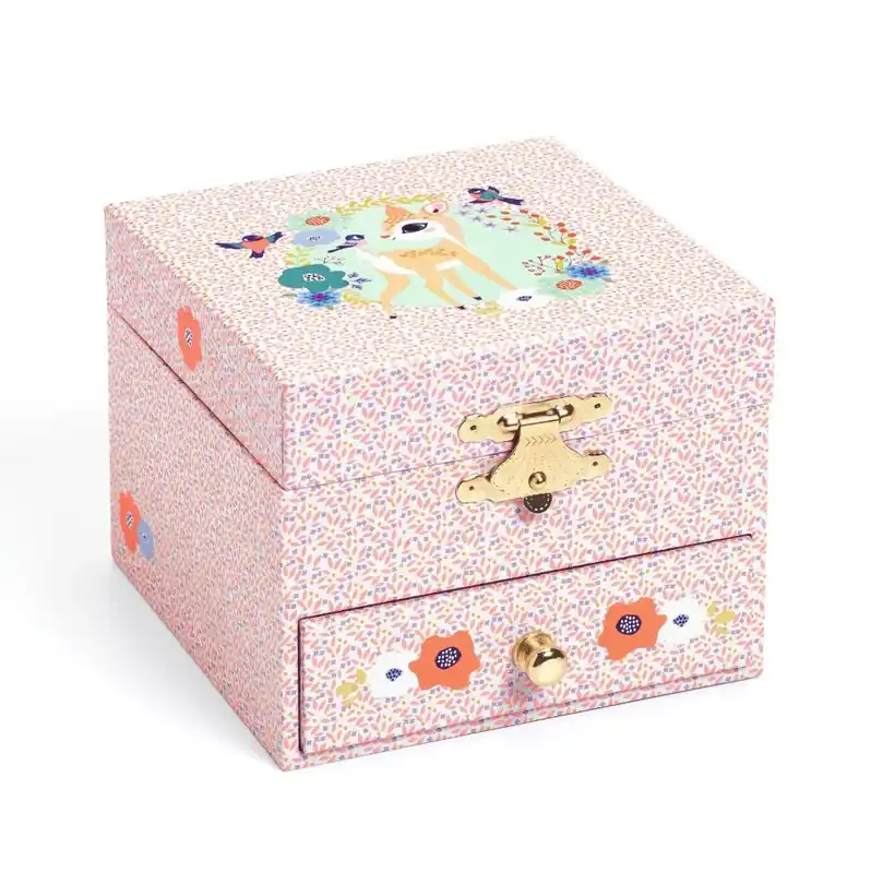 Rechtstreeks Van De Fabrikant DJECO bijoux music box deer forest