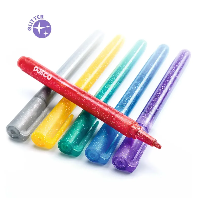 Gratis Retour DJECO glitter markers