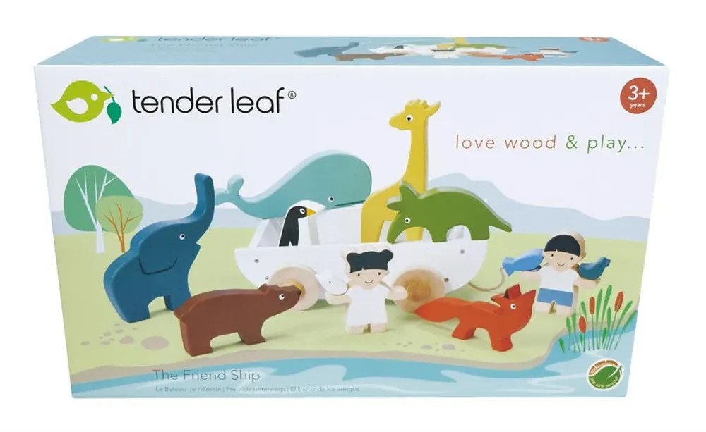 Tender Leaf Toys vriendschapsboot 3jr+ Lage Prijs