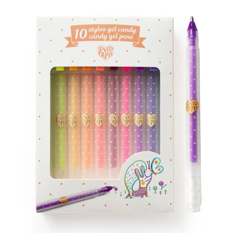 DJECO glitter gelpennen 10 kleuren candy Laatste Versie