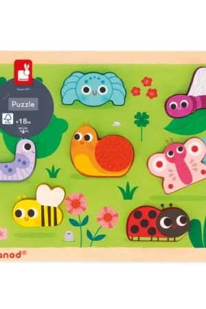 Actieprijs JANOD chunky puzzel de tuin 18 mnd+