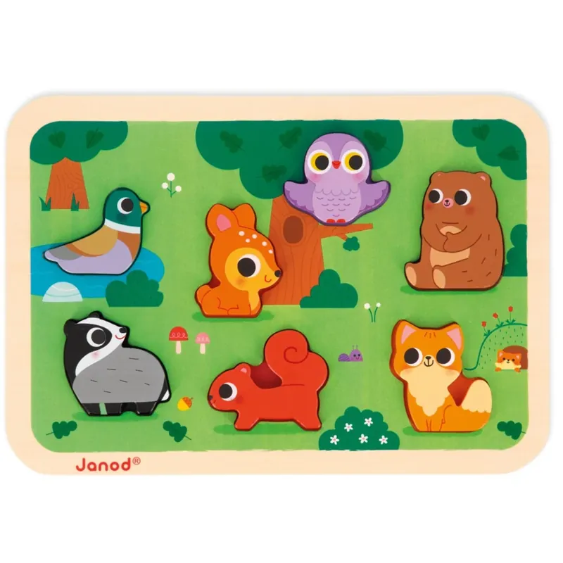 Bestseller JANOD chunky puzzle North Pole 18 months+