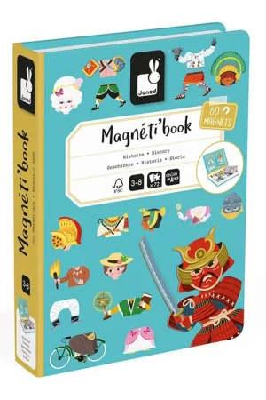 Gereduceerde Prijs JANOD magneetboek geschiedenis 3jr+