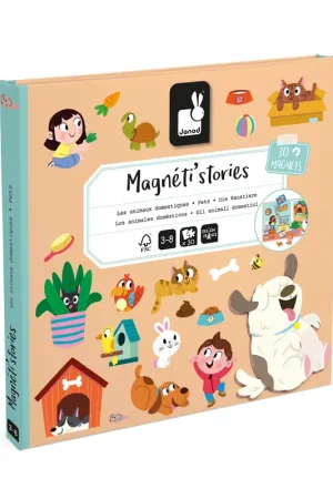 Uitverkoop JANOD magneti stories huisdieren 3jr+
