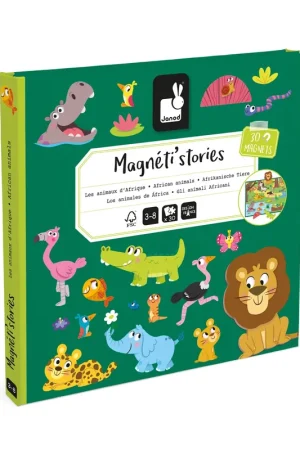 JANOD magneti stories Afrikaanse dieren 3jr+ Betrouwbaar