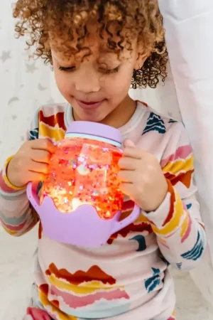 Weekendaanbieding Glo Pals sensory play jar paars 18 mnd+