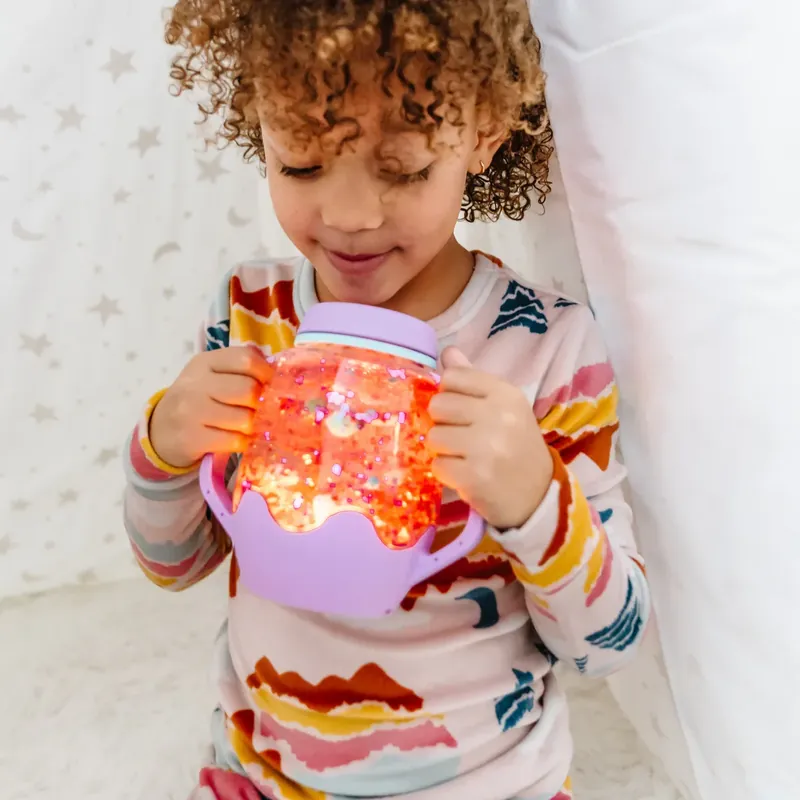 Weekendaanbieding Glo Pals sensory play jar paars 18 mnd+