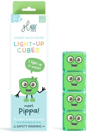 Finale Uitverkoop Glo Pals light up cubes Pippa 4 stks 3jr+