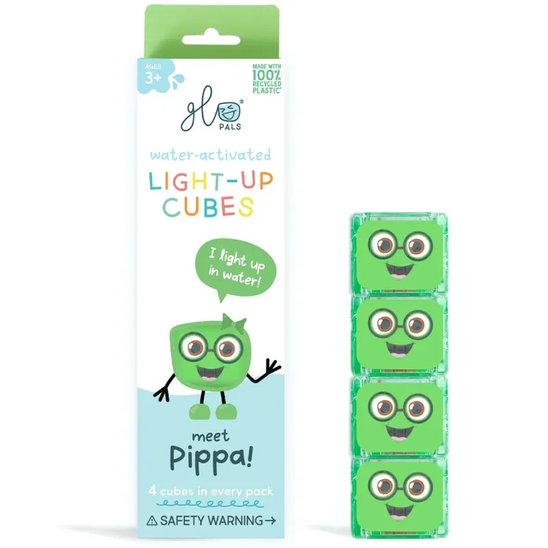 Finale Uitverkoop Glo Pals light up cubes Pippa 4 stks 3jr+