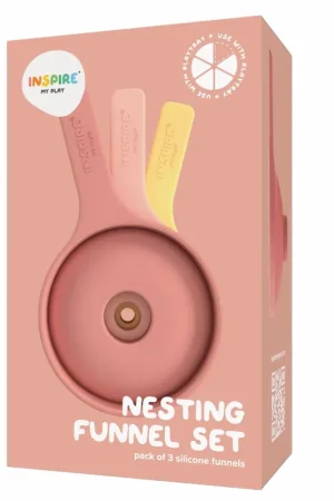 Inspire my play nesting funnel set coral yellow 18 mnd+ Lage Kosten