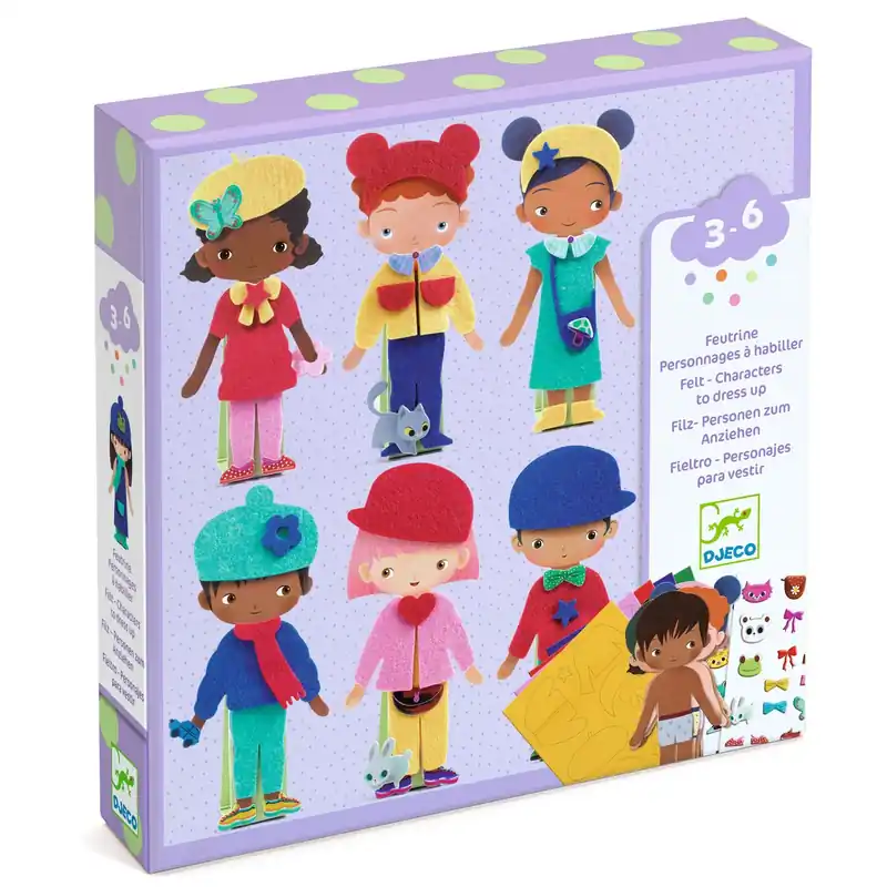 DJECO vilt dress up poppetjes 3 jr+ Direct Verzonden