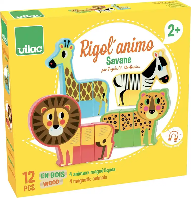 VILAC magnetisch spel savannedieren 2 jr+ Beperkt Aanbod