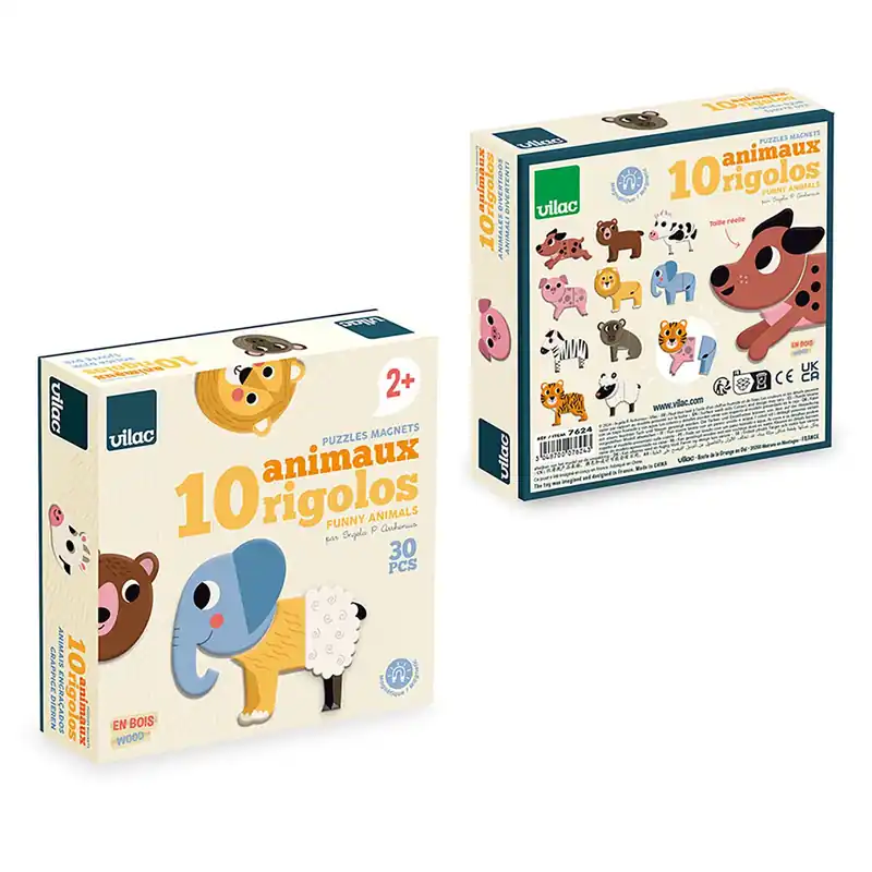 VILAC magnetische puzzel Dieren 2 jr+ Fabrieksprijs