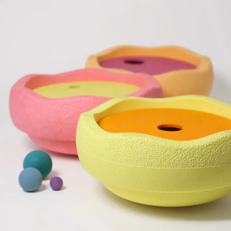 GRIMMS x Stapelstein Rolling Discs Warm Pastel Exclusieve Aanbieding