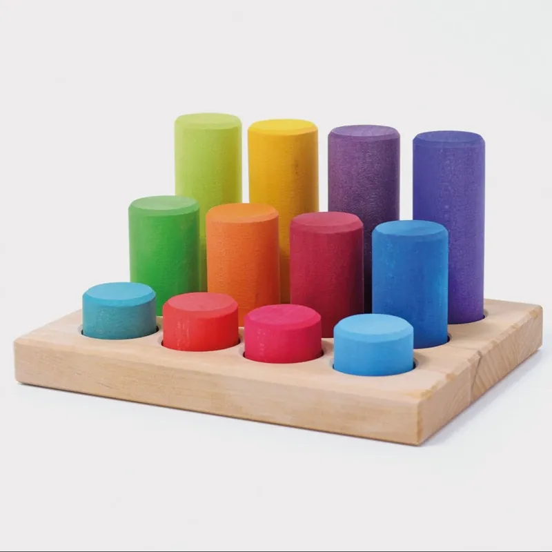 GRIMMS sorteerbord met staven regenboog classic 3 jr+ Korting