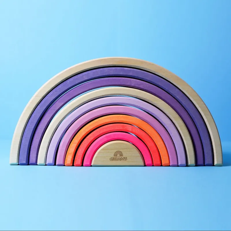 GRIMMS regenboog groot neon 1 jr+ Beperkte Voorraad