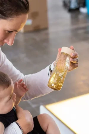 Bestseller Petit Boum sensorische fles Float Gold 3 mnd+