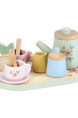 Veilige Betaling Little Dutch houten theeservies flowers 2 jr+