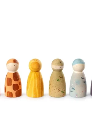 Speciale Aanbieding Grapat nins poppetjes dieren 6 stks 10 mnd+