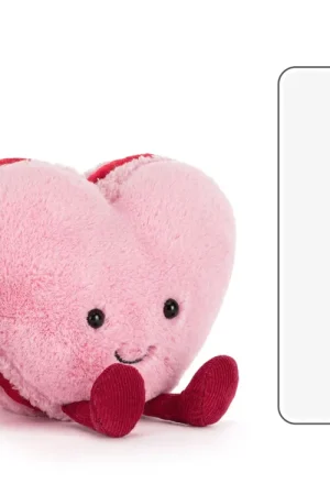 Favoriet Jellycat knuffel Amuseable Colette Heart Macaron