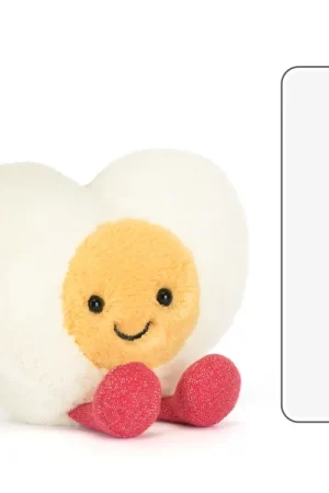 Express Levering Jellycat knuffel Amuseables Heart Boiled Egg