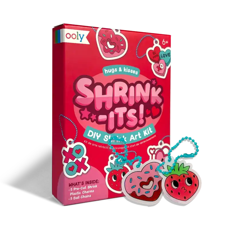 Veilige Betaling OOLY mini shrink-its DIY art kit Hugs + Kisses 6 jr+