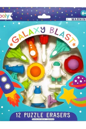 Flitsaanbieding OOLY galaxy blast puzzle erasers 6 jr+
