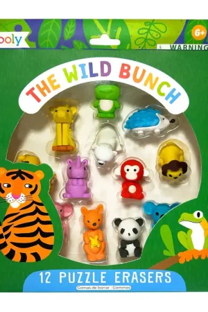 OOLY the wild bunch puzzle erasers 6 jr+ Superprijs