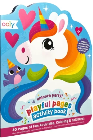 OOLY activity book unicorn party 4 jr+ Beperkte Voorraad
