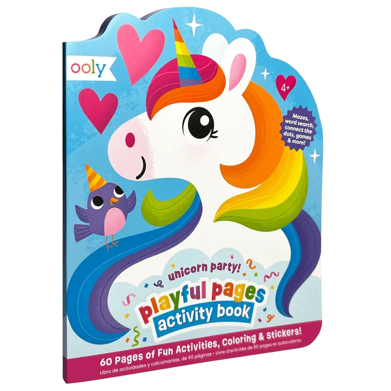 OOLY activity book unicorn party 4 jr+ Beperkte Voorraad
