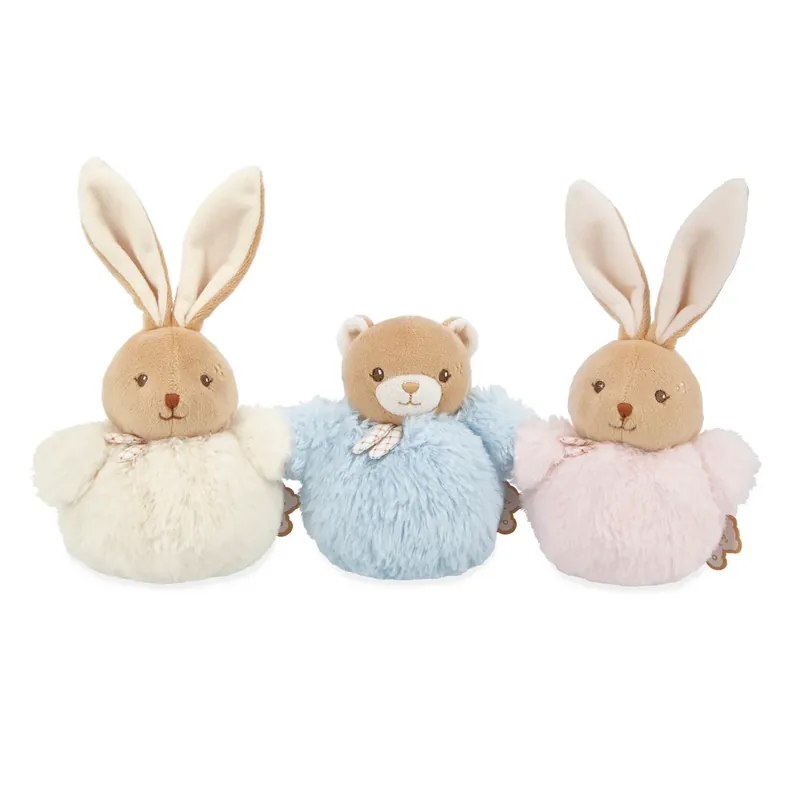 Kaloo knuffel pompom beer blauw 0 jr+ Finale Uitverkoop