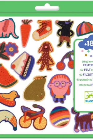 Uitverkoop DJECO vilt stickers Silly Ones 18 mnd +