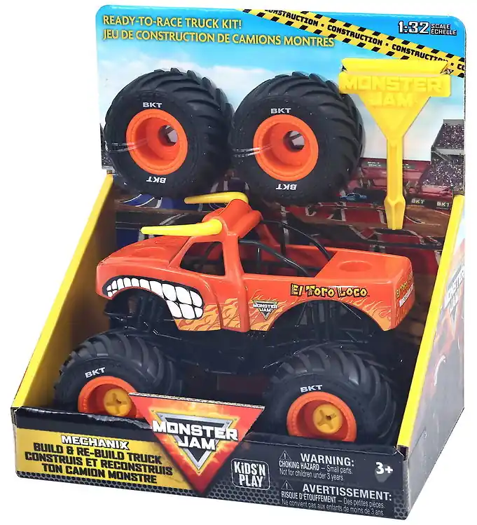 Exclusieve Aanbieding Monster Jam Truck - 1:32 - Mechanix bouwen en herbouwen - El Tor