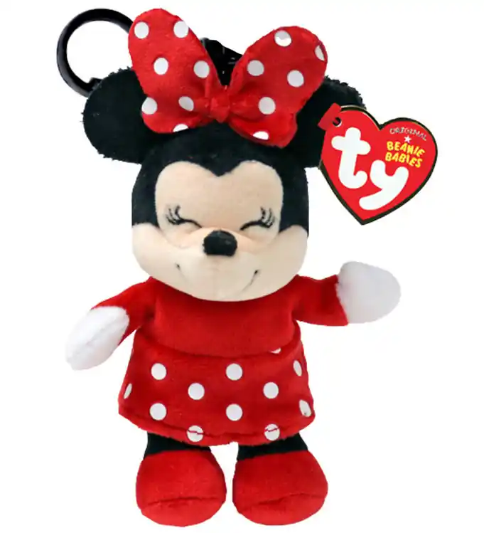 Ty Sleutelhanger m. Knuffel - Disney - 10 cm - Minnie Mouse Lage Prijs