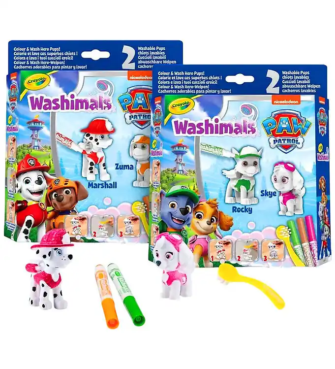 Tijdelijk Beschikbaar Crayola Creatieve Speelset - Washimals Paw Patrol - 2-pack - Ass