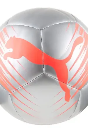 Superprijs Puma Voetbal - Attacanto Grafisch - Puma Silver/Gloeiend Rood
