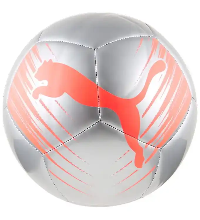 Superprijs Puma Voetbal - Attacanto Grafisch - Puma Silver/Gloeiend Rood