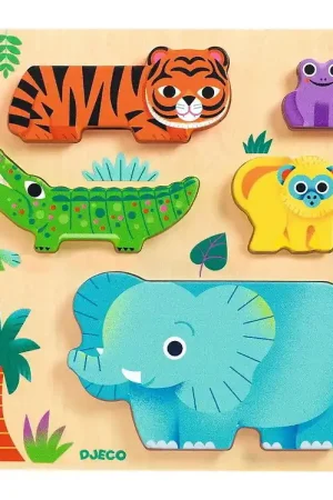 Veilige Betaling Djeco Puzzel - 5 Bakstenen - WoodyWild