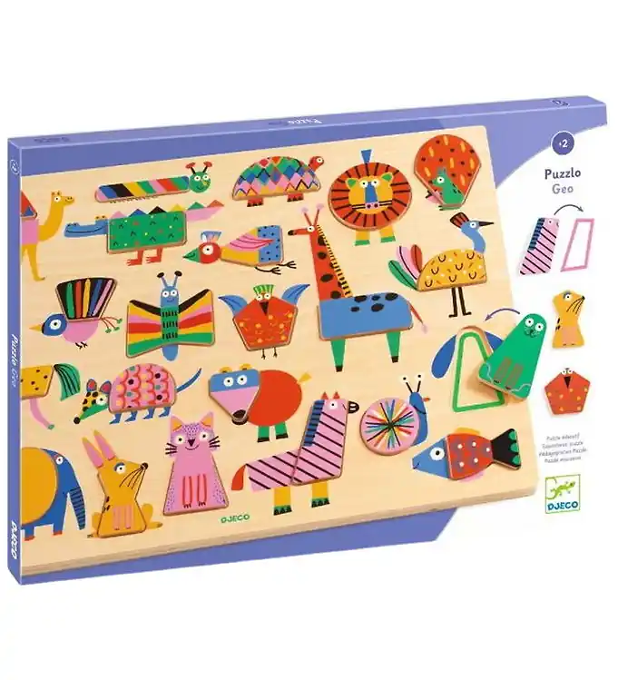 Uitverkoop Djeco Puzzel - 22 Bakstenen - 42x30 cm - Geo