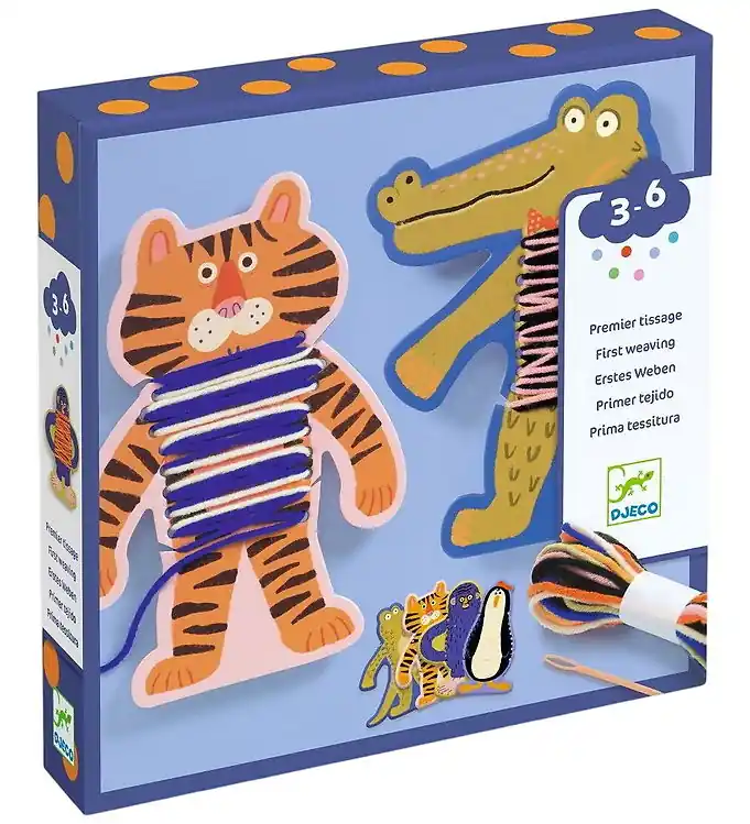 Djeco Creatieve Speelset - Eerste Weefsel - De Dieren Blouse Lage Kosten