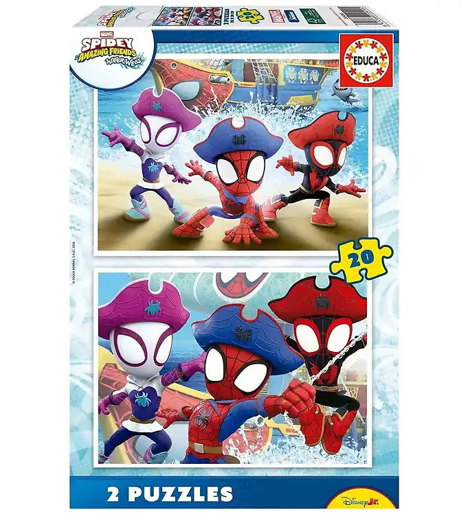 Educa Puzzel - 2x20 Bakstenen - Spidey Waterwebben Rechtstreeks Van De Fabrikant