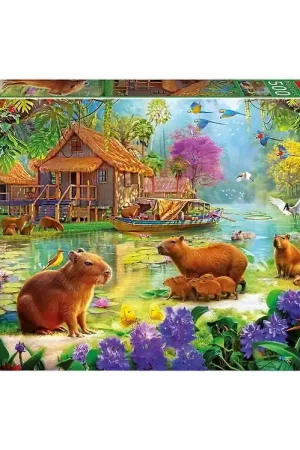 Nu Kopen Educa Puzzel - 500 Bakstenen - Capibara Village
