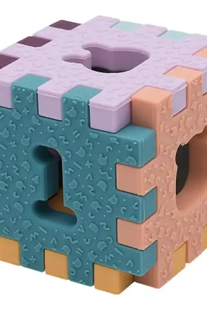 Aanbieding We Might Be Tiny Puzzel - Silicone - 7 cm - Sensorische kubus -