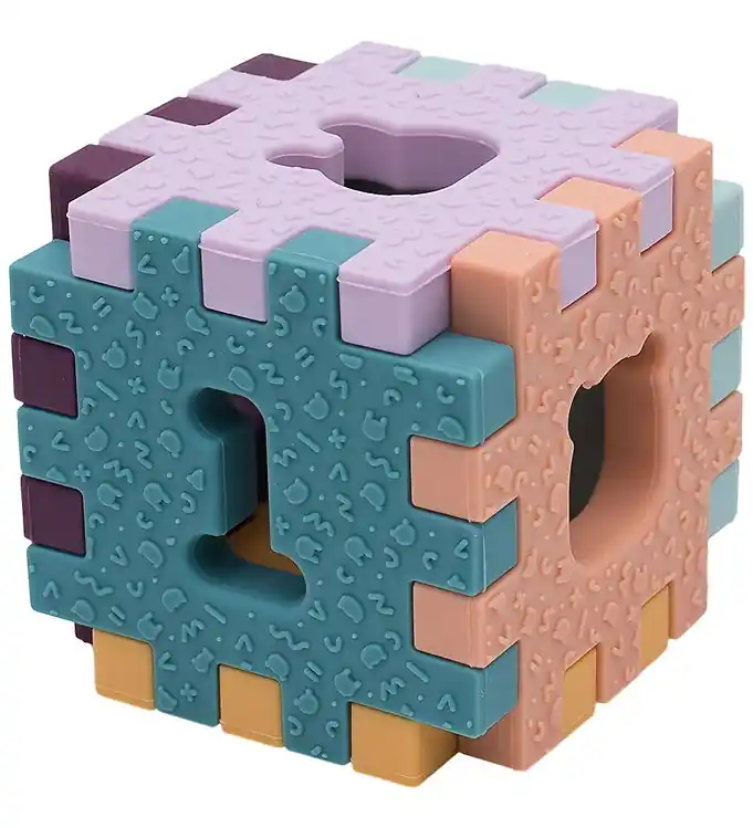 Aanbieding We Might Be Tiny Puzzel - Silicone - 7 cm - Sensorische kubus -