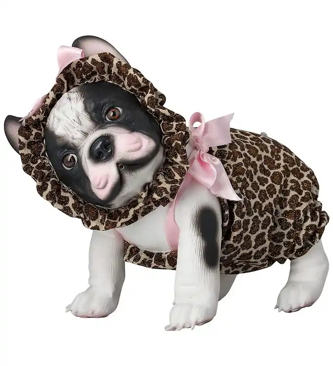 Asi Pop - 32 cm - Lily De Bulldog - Jubileumeditie - Leopard Fabrieksprijs
