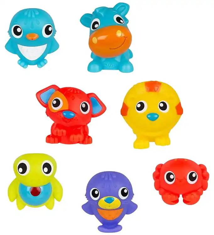 Playgro Badspeelgoed - 7 st. - Zwevend Fun - Friends Must-Have