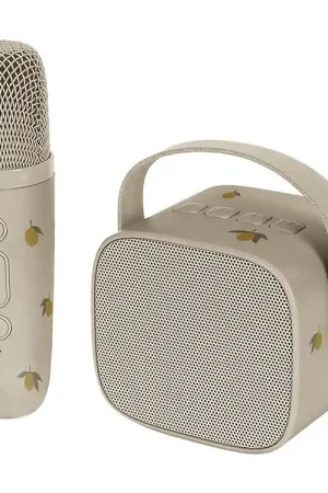 Hoge Kwaliteit Konges Sløjd Luidspreker m. Microfoon - 16 cm - Karaoke - Lemon