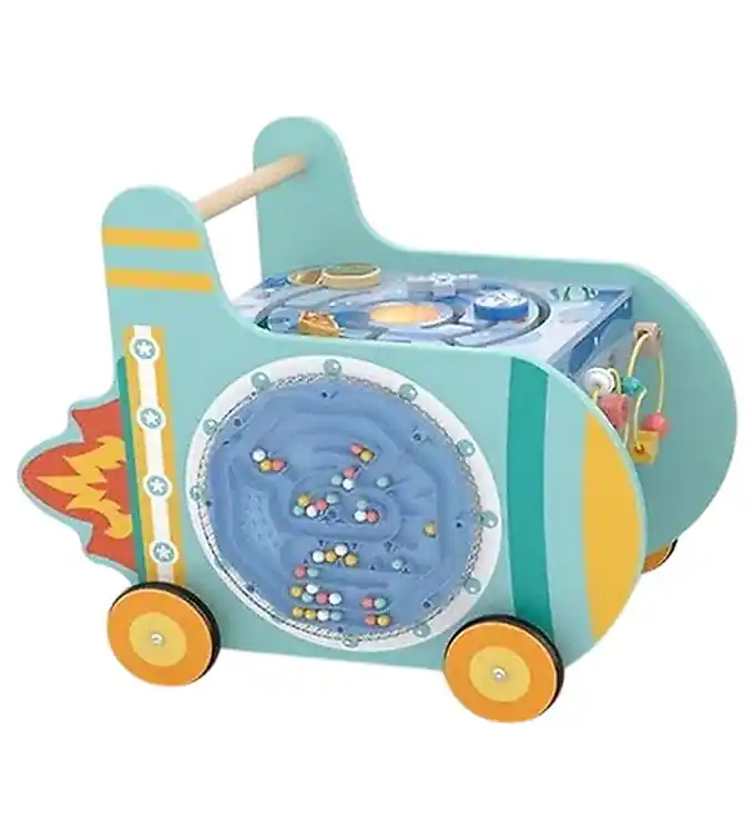 Tijdelijk Beschikbaar Hape Loopwagen m. Activiteitenspeelgoed - Ruimteraket